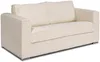 Vente-unique - LORETO Sofa SamtStoff Beige - B 223 cm95 cm x H 90 cm x L 195 cm Bild 2