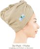 HAMMETEX Turban-Handtuch 2er Set Haarturban Damen, 100% Baumwolle, Flauschig & Schnelltrocknend, Frottier (Set, 2-St), Uni-Farben, weich Bild 2