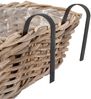 Balkon Pflanzkorb VERONA ca. L44cm Hängekorb Blumenkasten Blumenkorb Rattankorb Bild 5