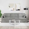 vidaXL Sofa Hellgrau 228 x 78 x 80 cm Samt 42024440 Bild 3