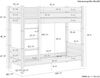 Erst-Holz Etagenbett 80x200 cm, weiß Bild 5