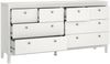 Dmora Kommode Kovsova, Wohnzimmerbuffet, Wohnzimmer-Sideboard, Moderne Küchen-Speisekammer, 160x38 h80 cm, Weiß Bild 4