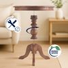 CLP Beistelltisch Wiva 70 cm aus Mindiholz Tischplatte rund Couchtisch,braun Bild 4
