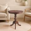 CLP Beistelltisch Wiva 70 cm aus Mindiholz Tischplatte rund Couchtisch,braun Bild 3