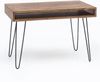 Wohnling Schreibtisch BAGLI braun 110 x 60 x 76 cm Massiv Holz Laptoptisch Sheesham Natur | Landhaus-Stil Arb Bild 2