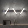 LED Wand- und Deckenleuchte, Spots beweglich, silber, H 58cm Bild 4