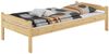 Einzelbett Bettrahmen Kieferbett natur 80x200 Massivholzbett 60.31-08 Bild 4