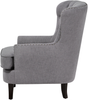 Sessel Polsterbezug hellgrau VIBORG II Bild 5