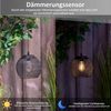 Northpoint LED Gartenleuchte Solar Hängeleuchte mit Dämmerungssensor für außen Bild 3
