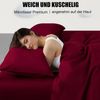 Soifox Kissenbezug 40x60 Rot 2er Set Mikrofaser Hypoallergen Bild 2