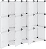 vidaXL Aufbewahrungswürfel-Organizer mit 9 Würfeln und Türen Transparent PP 340557 Bild 4