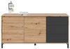 Sideboard >Brooklyn< in Nodi-Eiche/Anthrazit-Grau - 154x74x41 (BxHxT) Bild 5
