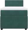 vidaXL Boxspringbett mit Matratze Dunkelgrün 90x200 cm Samt 3287653 Bild 4