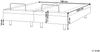 Verstellbares Bett ohne Kopfteil Stoff CASTELLAN 180 x 200 cm Dunkelgrau Bild 2