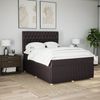 vidaXL Boxspringbett mit Matratze Dunkelbraun 140x190 cm Stoff 3294361 Bild 4
