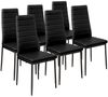 tectake Esszimmerstuhl Set Esszimmerstuhl (6er Set, 6 St), gepolstert mit Kunstlederbezug Bild 4