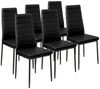 tectake Esszimmerstuhl Set Esszimmerstuhl (6er Set, 6 St), gepolstert mit Kunstlederbezug Bild 5