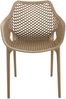 CLP Gartenstuhl Air XL 4er Set, Modern, Gestell Kunststoff, stapelbar, wetterfest,schlamm Bild 2