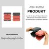 Cofi Brotdosen 3er-Set – Lunchbox / Frühstücksbox – BPA-frei, spülmaschinenfest, stapelbar, 1600 ml Pink-Grau Bild 2
