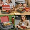 Cofi Brotdosen 3er-Set – Lunchbox / Frühstücksbox – BPA-frei, spülmaschinenfest, stapelbar, 1600 ml Pink-Grau Bild 5