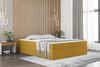 Boxspringbett Schlafzimmerbett PRIMA 160x220cm Stoff Gelb inkl. Bettkasten Bild 1