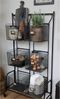 Regal auf Räder mit 6 Körben Metall Schwarz H146cm x L81cm Chic Antique 40032024 Bild 1