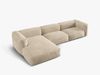 Micadoni Ecksofa Martina 3-Sitzer Links Samt Helles Beige Bild 3
