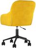 vidaXL Bürostuhl Drehbar Gelb Samt, 78 x 61 x 56 cm Bild 5