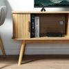 Casâme TV-Möbel 2 Schiebetüren L119 cm - ERNEST - Helles Holz Bild 3