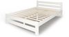 Home Collective Holzbett mit Lattenrost Modern Bett Kiefer Bettgestell Massivholzbett Klassisch (90x200, 120x200, 140x200, 160x200 cm), Doppelbett, Skandi Boho Landhaus Kopfteil mittel 120x200 cm weiß Bild 4