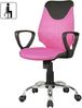 FINEBUY Drehstuhl SuVa4657_1 (Schreibtischstuhl TERNI Pink für Kinder ab 6 Jahre), Kinderdrehstuhl Jugendstuhl höhenverstellbar 60 kg Bild 4