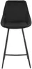 Vente-unique - Barhocker 2er-Set - Samt - Schwarz - MASURIE Bild 2