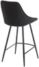 Vente-unique - Barhocker 2er-Set - Samt - Schwarz - MASURIE Bild 4