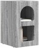 vidaXL Nachttisch 2 pcs Graues Sonoma 29,5 x 33,5 x 50 cm 891237 Bild 3