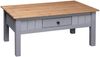 vidaXL Couchtisch Grau 100x60x43,5 cm Massivholz Panama-Kiefer 282683 Bild 5