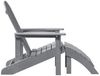 vidaXL Adirondack-Stuhl Hellgrau 82 x 74 x 92 cm HDPE 42006632 Bild 5