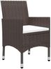 vidaXL 5-tlg. Garten-Essgruppe Braun 3068738 Bild 3