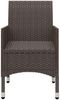 vidaXL 5-tlg. Garten-Essgruppe Braun 3068738 Bild 5