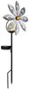 2x LED Solarleuchte, Glaskugel, Windrad, silbergrau, H 50 cm Bild 4