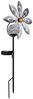2x LED Solarleuchte, Glaskugel, Windrad, silbergrau, H 50 cm Bild 5