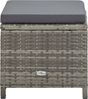vidaXL Gartenhocker 4 Stk. mit Sitzkissen Poly Rattan Grau 316750 Bild 4