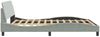 vidaXL Bettgestell "Dover" Hellgrau 160x200 cm Samt 373212 Bild 5
