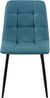 2er Set Esszimmerstuhl FIGAD - Stoff Blau 45x55x84 cm | Essstühle Esszimmerstühle Küchenstühle Wohnzimmerstühle Bild 5