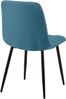 2er Set Esszimmerstuhl FIGAD - Stoff Blau 45x55x84 cm | Essstühle Esszimmerstühle Küchenstühle Wohnzimmerstühle Bild 3