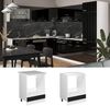 Herdumbauschrank R-Line Schwarz Hochglanz 60 cm , AP Eiche Vicco Bild 2