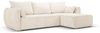 Micadoni Ecksofa Kaelle 4-Sitzer mit Schlaffunktion Rechts Chenille Helles Beige Bild 2