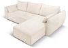 Micadoni Ecksofa Kaelle 4-Sitzer mit Schlaffunktion Rechts Chenille Helles Beige Bild 3