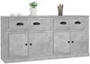 vidaXL Sideboards 2 Stk. Betongrau Holzwerkstoff 3185267 Bild 4