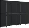 vidaXL Paravent 6-tlg. Schwarz Poly Rattan 365368 Bild 2
