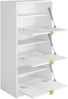 Schuhschrank Tireno 3K (Farbe: Sandbeige) Bild 4
